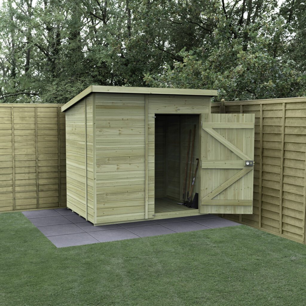 Timberdale 7×5 Pent Shed No Window with Installation 5013053195994 2